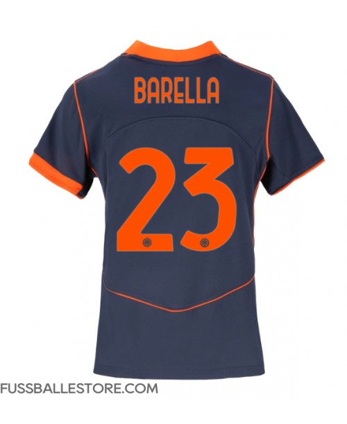 Günstige Inter Milan Nicolo Barella #23 3rd trikot Damen 2025-26 Kurzarm Günstige Inter Milan Nicolo Barella #23 3rd trikot Damen 2025-26 Kurzarm